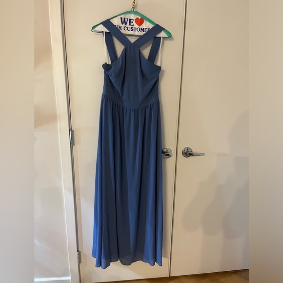 Lulu’s Blue Formal Dress - HEMMED - Picture 5 of 5